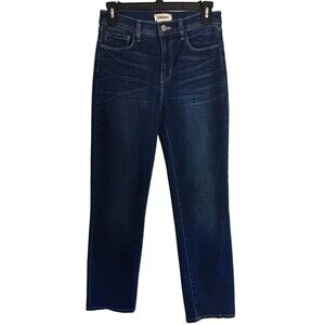L'Agence Jeans Women's Size 25 Blue Cotton Blend Alexia Colton Straight Leg